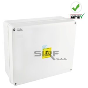 Caja De Paso Plástica Tapa Blanca 40x30x11 cm