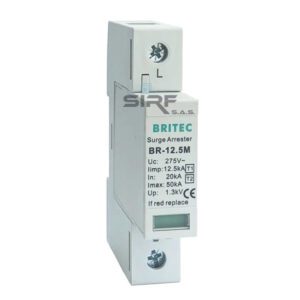 (DPS) Protección contra Sobretensiones 1 Polo Tipo 1+2 150VAC